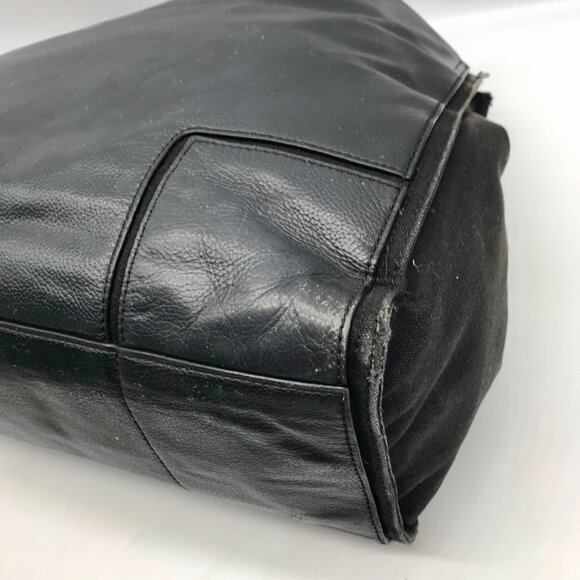 Tory Burch Black Leather Ella Tote Bag - Picture 8 of 10